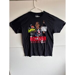 Dennis Rodman Detroit Pistons Large The Worm T-Shirt Basketball Graphic Tee‎